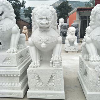 石雕獅子放在哪里合適