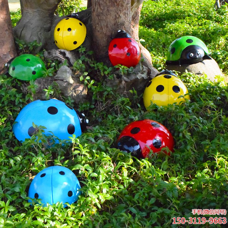 玻璃鋼仿真七星瓢蟲(chóng)雕塑