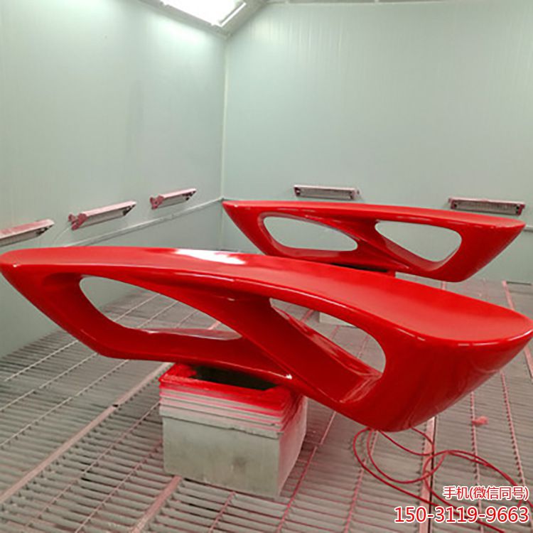 商場玻璃鋼抽象凳子雕塑