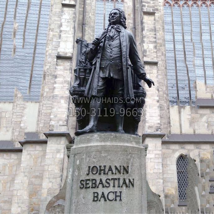 約翰·塞巴斯蒂安·巴赫雕像-純銅鑄造世界名人著名音樂(lè)家雕塑