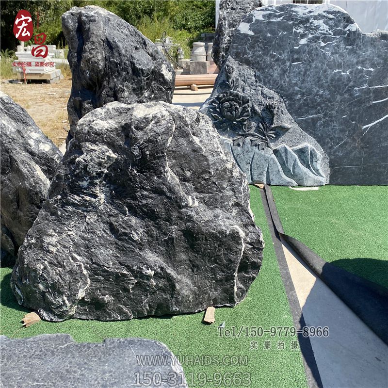 九龍玉景觀石屏風(fēng)門牌石路標園林假山天石頭然公園庭院別墅影壁石_2423雕塑