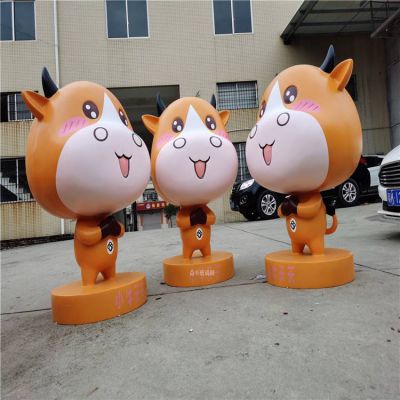 玻璃鋼卡通小?？蓯蹌?dòng)物雕塑造型