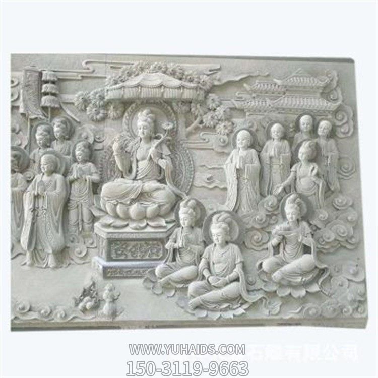 大理石石雕園林景觀擺件庭院門(mén)口大型壁畫(huà)雕塑