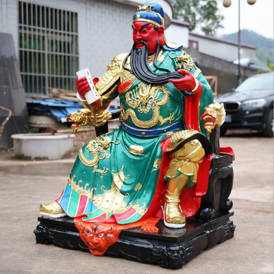 玻璃鋼彩繪寺廟宗教神佛關(guān)公、關(guān)羽