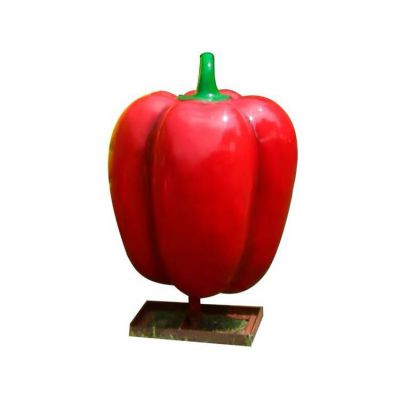 紅辣椒，玻璃鋼仿真蔬菜雕塑