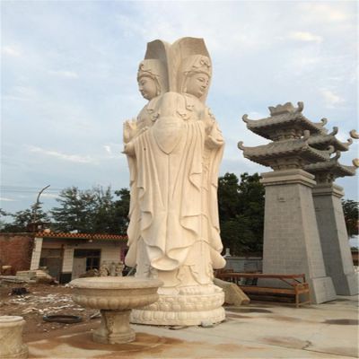 戶(hù)外園林景觀大型佛像菩薩三門(mén)觀音雕塑
