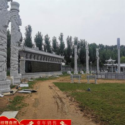 景區(qū)園林石雕龍柱、涼亭、影壁墻，庭院建筑構(gòu)件定制生產(chǎn)