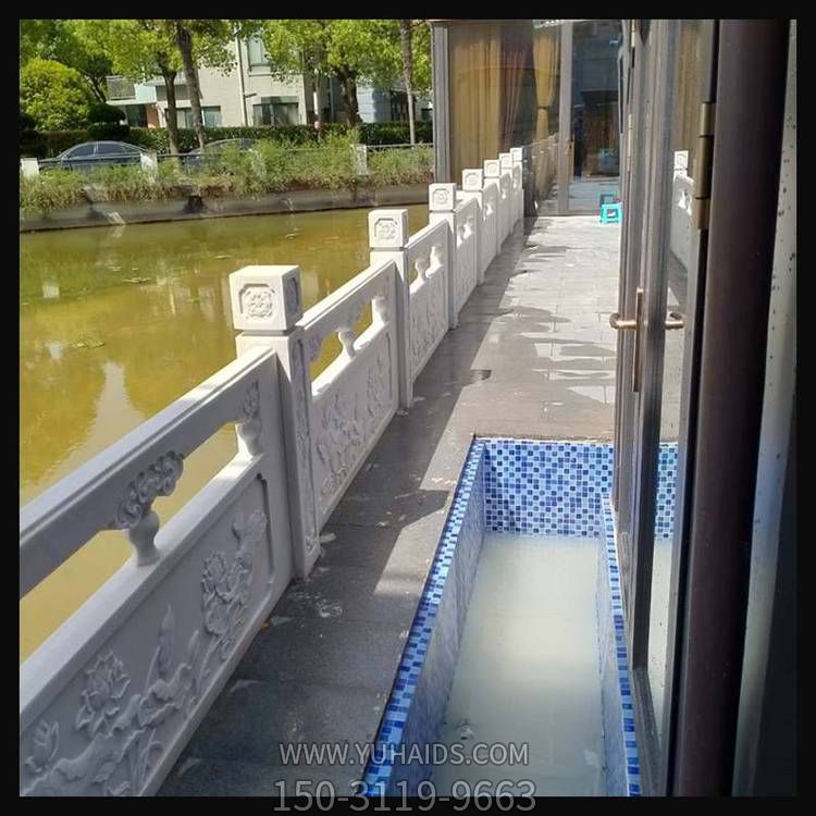 大理石石雕戶(hù)外園林景觀(guān)護(hù)欄雕塑