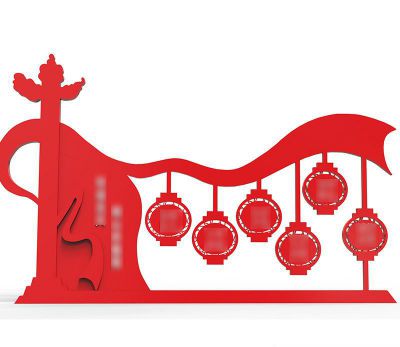 不銹鋼華表燈籠造型社會主義核心價(jià)值觀