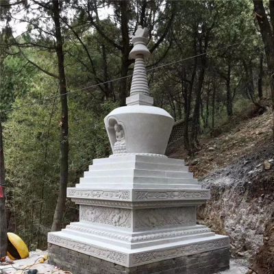 舍利塔，漢白玉寺廟石雕舍利塔
