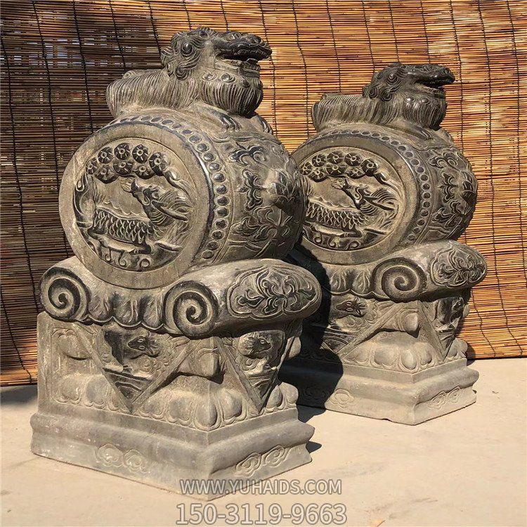仿古石門(mén)墩雕塑