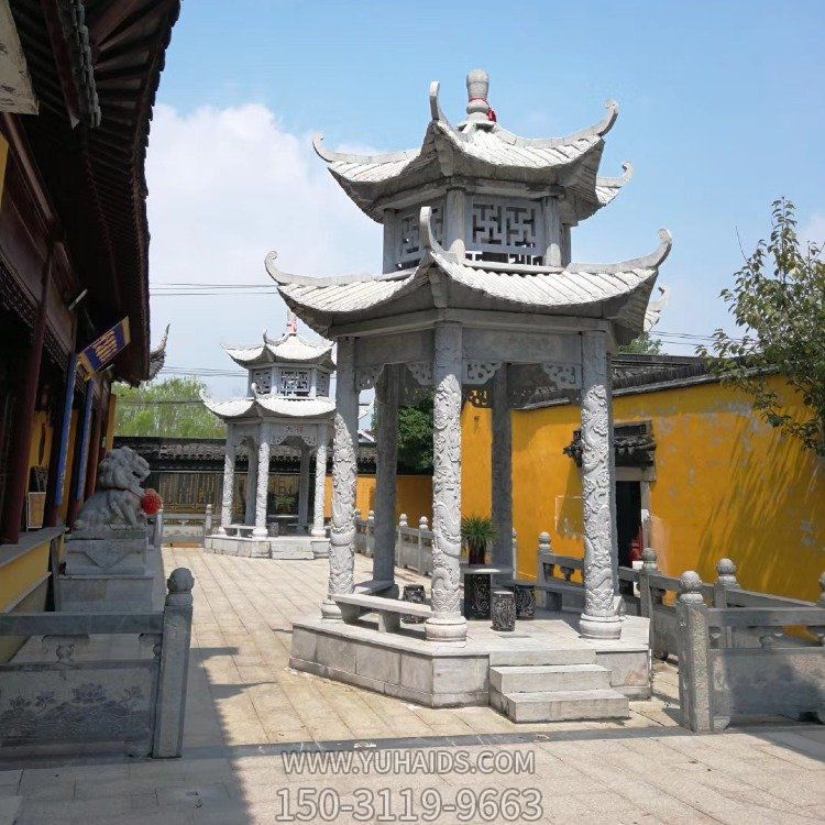 寺院擺放仿古建筑青石雕刻二層中式?jīng)鐾さ袼?>
                                <h2>寺院擺放仿古建筑青石雕刻二層中式?jīng)鐾さ袼?參數(shù)說明</h2>
                                                                        <table>
                                      <tr>
                                        <th>產(chǎn)品標(biāo)題</th>
                                        <td>寺院擺放仿古建筑青石雕刻二層中式?jīng)鐾さ袼?/td>
                                      </tr>
                                      <tr>
                                        <th>發(fā)布時(shí)間</th>
                                        <td>2023-06-08 14:00</td>
                                      </tr>
                                      <tr>
                                        <th>價(jià)格</th>
                                        <td><span>電話咨詢</td>
                                      </tr>
                                                                              <tr>
                                          <th>雕刻內(nèi)容</th>
                                          <td>涼亭</td>
                                        </tr>
                                                                              <tr>
                                          <th>制作材質(zhì)</th>
                                          <td>石雕、青石、石雕</td>
                                        </tr>
                                                                              <tr>
                                          <th>其他</th>
                                          <td>仿古</td>
                                        </tr>
                                                                          </table>
                                <h2>寺院擺放仿古建筑青石雕刻二層中式?jīng)鐾さ袼?詳細(xì)說明</h2>
                                <p>玉海雕塑是一家綜合性的雕塑公司，擁有多款寺院擺放仿古建筑青石雕刻二層中式?jīng)鐾さ袼苣Ｐ停杉庸ざㄖ贫喾N寺院擺放仿古建筑青石雕刻二層中式?jīng)鐾さ袼?，支持材質(zhì)、樣式、風(fēng)格、尺寸大小等方面的調(diào)整修改定制。我們所加工制作的寺院擺放仿古建筑青石雕刻二層中式?jīng)鐾さ袼苜|(zhì)優(yōu)價(jià)廉，遍布全國(guó)多個(gè)省市地區(qū)，想要了解更多案例圖片，請(qǐng)電話或微信咨詢。材質(zhì)、大小、樣式等都可以按需定制，還可根據(jù)您提供給的寺院擺放仿古建筑青石雕刻二層中式?jīng)鐾さ袼軜訄D進(jìn)行制作！如有相關(guān)需求，歡迎致電（微信同號(hào)）：<span>150-3119-9663</span></p>
                                                                <div   class=