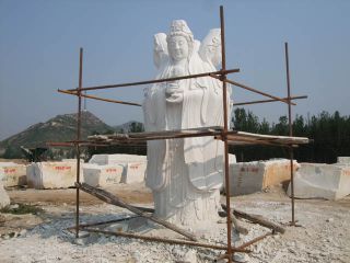 如何鑒別漢白玉雕塑？